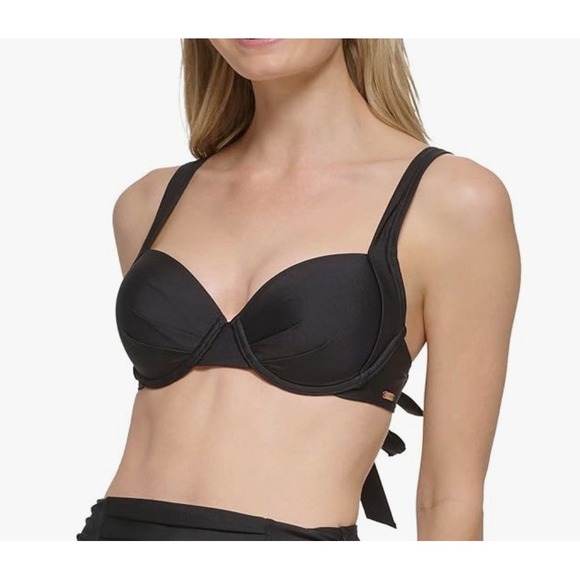 Calvin Klein Standard Molded Underwire Convertible Bikini Swimsuit‎ Top MEDIUM - Picture 1 of 12